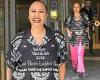 Emeli Sandé is all smiles as she captures attention in pink trousers at BBC ...