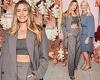 Ab-flashing Renee Bargh attends a Mother's Day high tea in Sydney with her ...