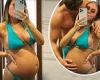 Pregnant Lottie Tomlinson shows off her blossoming baby bump in a revealing ...