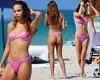 Brooklyn Beckham's ex Hana Cross flaunts her washboard abs and pert bottom in a ...