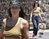 Bruce Willis' daughter Scout goes bra-less under clinging crop top as she walks ...