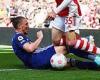 sport news Luke Ayling is branded an 'idiot' for 'disgusting' tackle in Arsenal clash by ... trends now