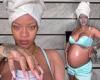 Sunday 8 May 2022 01:05 AM Rihanna shows her growing baby bump some TLC by drenching herself in Fenty Skin ... trends now