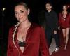 Monday 9 May 2022 07:59 AM Lindsey Vonn leggy in red silk shirt over bralette and tiny shorts at party in ... trends now