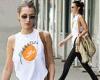 Wednesday 11 May 2022 09:11 PM Bella Hadid puts her slender body on display in a 'Free Palestine' tank top and ... trends now