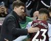 sport news Aston Villa boss Steven Gerrard expects Philippe Coutinho to 'go up another ... trends now