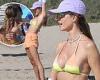 Sunday 15 May 2022 06:34 AM Alessandra Ambrosio, 41, sizzles in a tie-dye bikini top during beach day with ... trends now