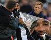 sport news Newcastle's Callum Wilson plays on after suffering whack in face that dislodged ... trends now
