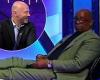 sport news Alan Shearer goads Ian Wright and laughs uncontrollably as Newcastle beat ... trends now