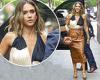 Wednesday 18 May 2022 05:04 PM Jessica Alba stuns in a plunging halter top as she arrives to Honest Beauty ... trends now