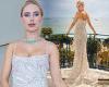 Tuesday 24 May 2022 01:46 AM Kimberley Garner poses up a storm in a glamorous plunging embellished gown in ... trends now