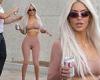 Saturday 28 May 2022 05:22 AM Kim Kardashian bares it all in sheer, nude-colored SKIMS cropped top and ... trends now
