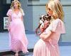 Wednesday 1 June 2022 10:01 PM Nicky Hilton models a pale pink lace maxi dress trends now
