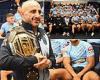 sport news UFC superstar Alexander Volkanovski pays a visit to New South Wales' Origin ... trends now