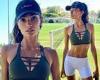 Saturday 4 June 2022 07:37 AM Kelly Gale shows off her slender physique and toned abs on the tennis court trends now