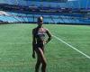Sunday 5 June 2022 10:46 PM NFL's first transgender cheerleader: Dancer, 29, signs for Carolina Panthers trends now