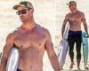 Tuesday 7 June 2022 12:25 AM Chris Hemsworth shows off his muscular frame and washboard abs as he goes ... trends now