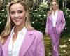 Wednesday 8 June 2022 01:55 AM Reese Witherspoon rocks a lavender-colored pantsuit while attending a photocall ... trends now