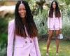 Friday 10 June 2022 04:37 PM Naomie Harris puts on a leggy display in a pink co-ord as she attends the ... trends now
