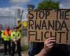 Sunday 12 June 2022 10:55 PM Protesters swamp immigration removal centre in anger Rwanda migrant scheme trends now