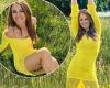 Sunday 12 June 2022 02:13 AM Liz Hurley flashes a glimpse of her cleavage in a plunging yellow Versace dress trends now