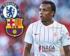 sport news Barcelona 'set to beat Chelsea to the signing of Sevilla defender Jules Kounde' trends now