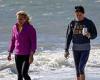 Sunday 19 June 2022 05:04 PM Jill Biden takes her dogs for a walk on windy Rehoboth Beach on Father's Day trends now