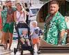 Sunday 19 June 2022 04:19 PM Conor McGregor rocks unbuttoned green shirt on sunny stroll with his family in ... trends now