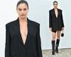 Wednesday 22 June 2022 05:08 PM Pregnant Shanina Shaik puts on a busty display in black blazer dress as she ... trends now