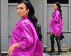 Thursday 23 June 2022 02:35 AM Nick Cannon's baby mama Bre Tiesi drapes her growing bump in a silky fuchsia ... trends now