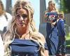Thursday 23 June 2022 08:26 PM Katie Price looks demure in a navy bridesmaid dress as she arrives at sister ... trends now
