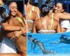 sport news Anita Alvarez is seen congratulating team-mates after fainting in the pool at ... trends now