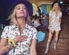 Saturday 25 June 2022 09:33 PM Laura Whitmore dons a white floral print playsuit jumpsuit during Skunk ... trends now