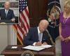 Saturday 25 June 2022 01:54 PM Biden signs historic gun bill into law trends now