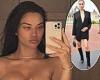 Sunday 26 June 2022 02:21 PM Shanina Shaik shows off her growing baby bump in a topless selfie trends now