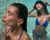 Sunday 26 June 2022 10:27 PM Hailey Bieber rocks a blue bikini as she enjoys a trip to The Bahamas with ... trends now