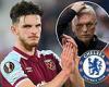 sport news Declan Rice is 'NOT for sale' insist West Ham amid interest from Chelsea trends now