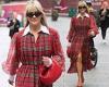 Thursday 30 June 2022 11:21 AM Ashley Roberts looks typically fashion forward in red tartan dress with ... trends now