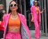Friday 1 July 2022 05:03 PM Myleene Klass displays her very taut abs in a bright orange bra top and hot ... trends now