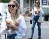 Saturday 2 July 2022 09:06 PM Julianne Hough gets herself VERY hydrated as she's spotted carrying two coffees trends now