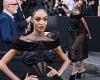 Wednesday 6 July 2022 09:24 PM Paris Fashion Week: Jourdan Dunn wears black see-through dress with structured ... trends now