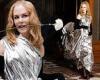 Wednesday 6 July 2022 09:33 PM Nicole Kidman poses in a silver one-shouldered gown at the Balenciaga show ... trends now