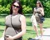 Thursday 7 July 2022 12:51 AM Ashley Greene shows off baby bump in a fitted tank top dress trends now