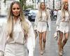 Thursday 7 July 2022 05:12 PM Olivia Attwood puts on a leggy display in a beige shirt dress as she enjoys ... trends now