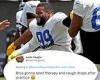sport news Fans react to Aaron Donald's bizarre training drill during LA Rams preseason ... trends now