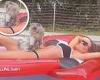 Tuesday 2 August 2022 05:36 PM Bikini-clad Kate Beckinsale lounges on a lilo in a swimming pool with her cat ... trends now