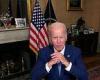 Thursday 4 August 2022 08:55 PM Biden defends Manchin deal, loudly coughs during event from covid isolation trends now
