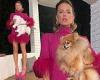 Sunday 7 August 2022 05:55 PM Kate Beckinsale shows off her long legs in a feathered pink minidress and ... trends now