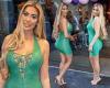 Sunday 7 August 2022 01:52 AM Chloe Ferry flaunts her hourglass figure in a busty green mini dress trends now