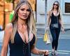 Tuesday 9 August 2022 10:34 AM Chloe Sims puts on a busty display in plunging black top on shopping trip trends now